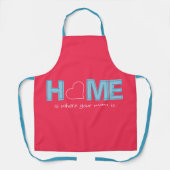 Thuis is waar je moeder is schort (Voorkant)