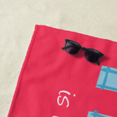 Thuis is waar je moeder is strandlaken (In situ)