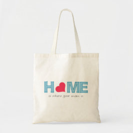 Thuis is waar je moeder is tote bag