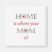 Thuis is waar je moeder magneet is (Voorkant)