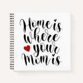 Thuis is waar je moeder Moederdag is | Laptop Notitieboek (Voorkant)