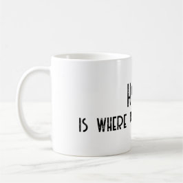 Thuis is waar je vader staat koffiemok