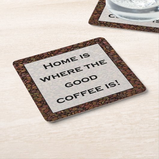 THUIS IS WAAR... KARTONNEN ONDERZETTERS (Schuin)