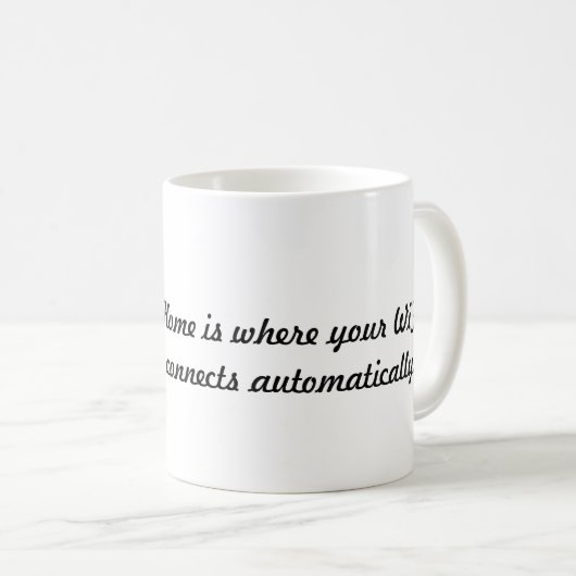 Thuis is waar... koffiemok (Voorkant rechts)