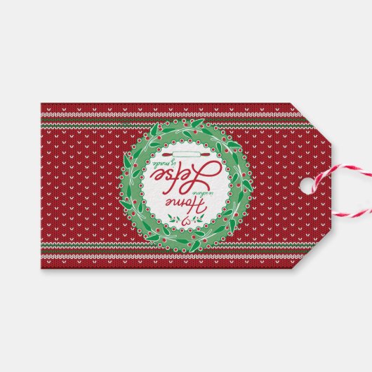 Thuis is waar Lefse gemaakt is! Cadeaulabel (Voorkant (Horizontaal))