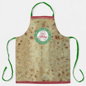Thuis is waar Lefse gemaakt is! Lefse-achtergrond Schort (Voorkant)