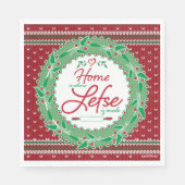 Thuis is waar Lefse gemaakt is! Servet (Voorkant)