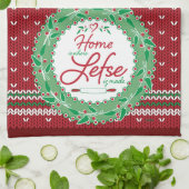 Thuis is waar Lefse gemaakt is! Theedoek (Gevouwen)