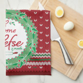 Thuis is waar Lefse gemaakt is! Theedoek (Quarter Fold)