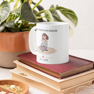 Thuis Is Waar Ma Me Knuffelt Gepersonaliseerd Koffiemok