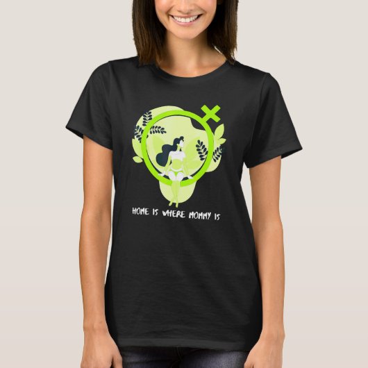 Thuis is waar mama 10 is t-shirt (Voorkant)