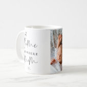 Thuis is waar mama foto-Moederdag is Koffiemok (Voorkant links)