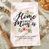 Thuis is waar mama gepersonaliseerd is theedoek