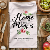 Thuis is waar mama gepersonaliseerd is theedoek