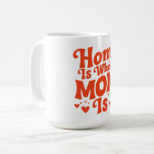Thuis is waar mama is koffiemok (Voorkant links)