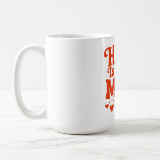 Thuis is waar mama is koffiemok