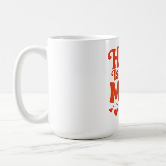 Thuis is waar mama is koffiemok (Links)