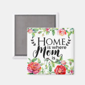 Thuis is waar mama is magneet (Voorkant / Achterkant)