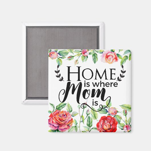 Thuis is waar mama is magneet (Voorkant / Achterkant)