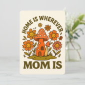 Thuis is waar mama is Moederdag Kaart (Staand voorkant)