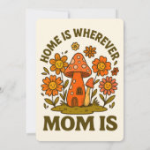 Thuis is waar mama is Moederdag Kaart (Achterkant)