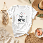 Thuis is waar mama is | Schattigee minimalistische T-shirt
