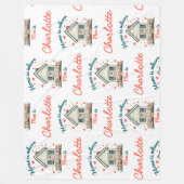 Thuis is waar mama is | Schattigee sentimentele mo Fleece Deken (Voorkant)