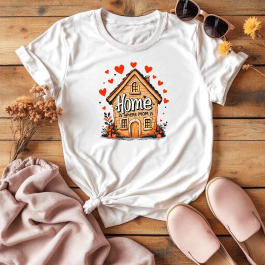 Thuis is waar mama is | Sentimentele Moederdag T-shirt