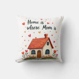 Thuis is waar mama is - Sweet Heartfelt Mother's D Kussen
