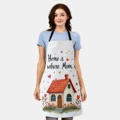 Thuis is waar mama is - Sweet Heartfelt Mother's D Schort (Gedragen)