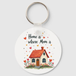 Thuis is waar mama is - Sweet Heartfelt Mother's D Sleutelhanger