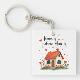 Thuis is waar mama is - Sweet Heartfelt Mother's D Sleutelhanger