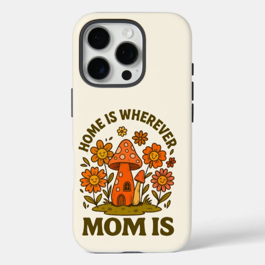 Thuis is waar mama Moederdag is Case-Mate iPhone Case (Achterkant)