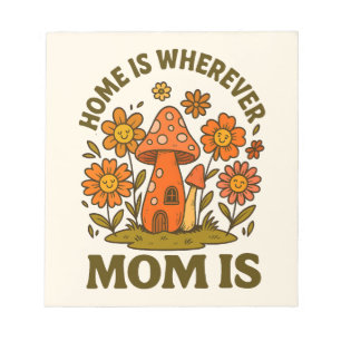 Thuis is waar mama Moederdag is Notitieblok