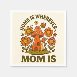 Thuis is waar mama Moederdag is Servet
