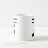 Thuis is waar mijn Basenji is Koffiemok (Center)