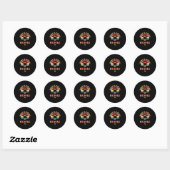 Thuis is waar mijn beagle hond is ronde sticker (Vel)