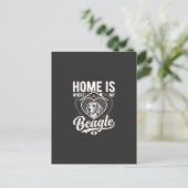 Thuis is waar mijn Beagle is_1 Briefkaart (Staand voorkant)