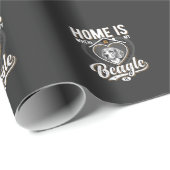 Thuis is waar mijn beagle is_1 cadeaupapier (Rol Hoek)
