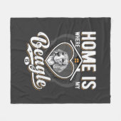 Thuis is waar mijn Beagle is_1 Fleece Deken (Voorkant (Horizontaal))