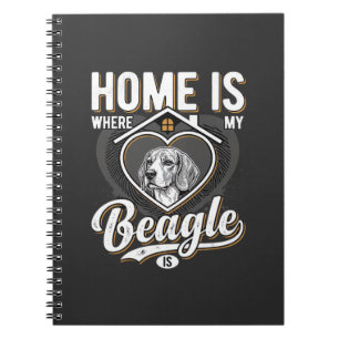 Thuis is waar mijn Beagle is_1 Notitieboek