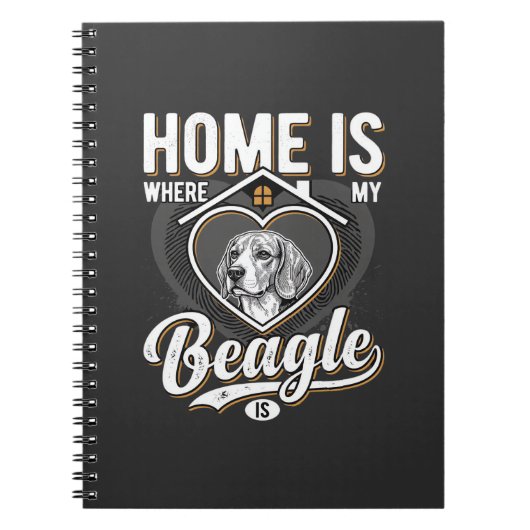 Thuis is waar mijn Beagle is_1 Notitieboek (Voorkant)