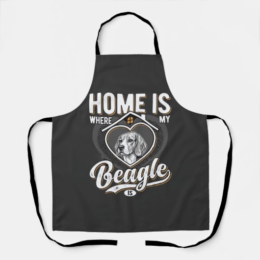 Thuis is waar mijn Beagle is_1 Schort (Voorkant)