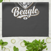 Thuis is waar mijn Beagle is_1 Theedoek (Gevouwen)