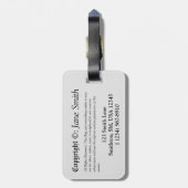 Thuis is waar mijn boeken zijn bagagelabel (Achterkant verticaal)