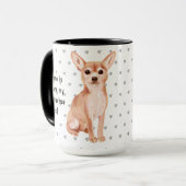 Thuis is waar mijn Chihuahua haar vader is Mok (Voorkant links)