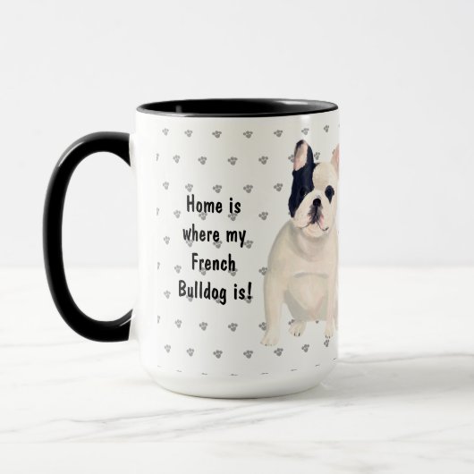 Thuis is waar mijn Franse bulledog hond hond vader Mok (Links)