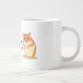 Thuis is waar mijn hamster schattige bruine hamste grote koffiekop (Rechts)