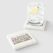 Thuis is waar mijn hart ligt stenen onderzetter (Zijkant)