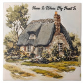 Thuis is waar mijn hart ligt tegeltje (Voorkant)